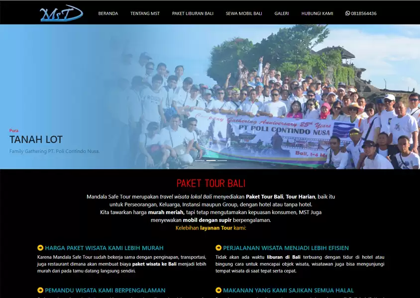 Website hasil karya lulusan