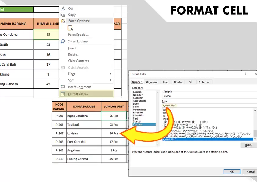 Format Cell