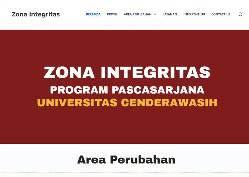 Tugas Akhir Website Zona Integritas Program Pascasarjana Program Pascasarjana Tugas akhir pembuatan website Zona Integritas Program Pascasarjana menggunakan CMS WordPress oleh Annisa Azzahroh
