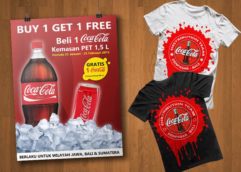 Poster & Baju Kursus Komputer, Desain Grafis, Adobe Photoshop, Poster, Baju