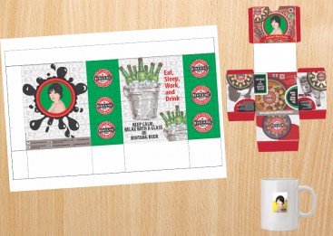 Paperbag, Packaging & Vector Face Kursus Desain Grafis, Adobe Illustrator