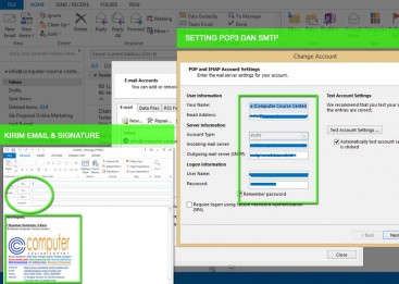 Kursus Outlook di Denpasar, Mengirim email dengan outlook