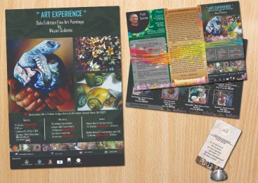 Poster, Brosur & Kartu Nama Kursus Desain Grafis, Adobe Photoshop