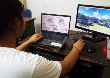 Proses Asistensi diluar jam kursus 3D