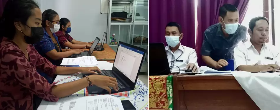 Pelatihan Komputer Administrasi Kantor Desa Peguyangan Kangin