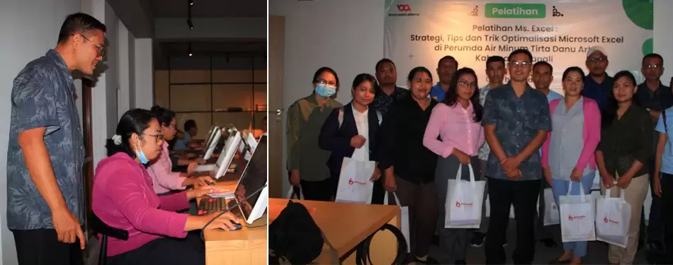 Pelatihan Excel Staf PDAM Bangli